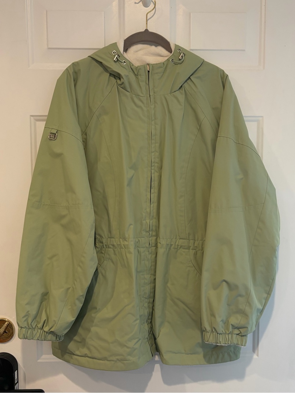 Free Country Hooded Reversible Jacket in Sage Green